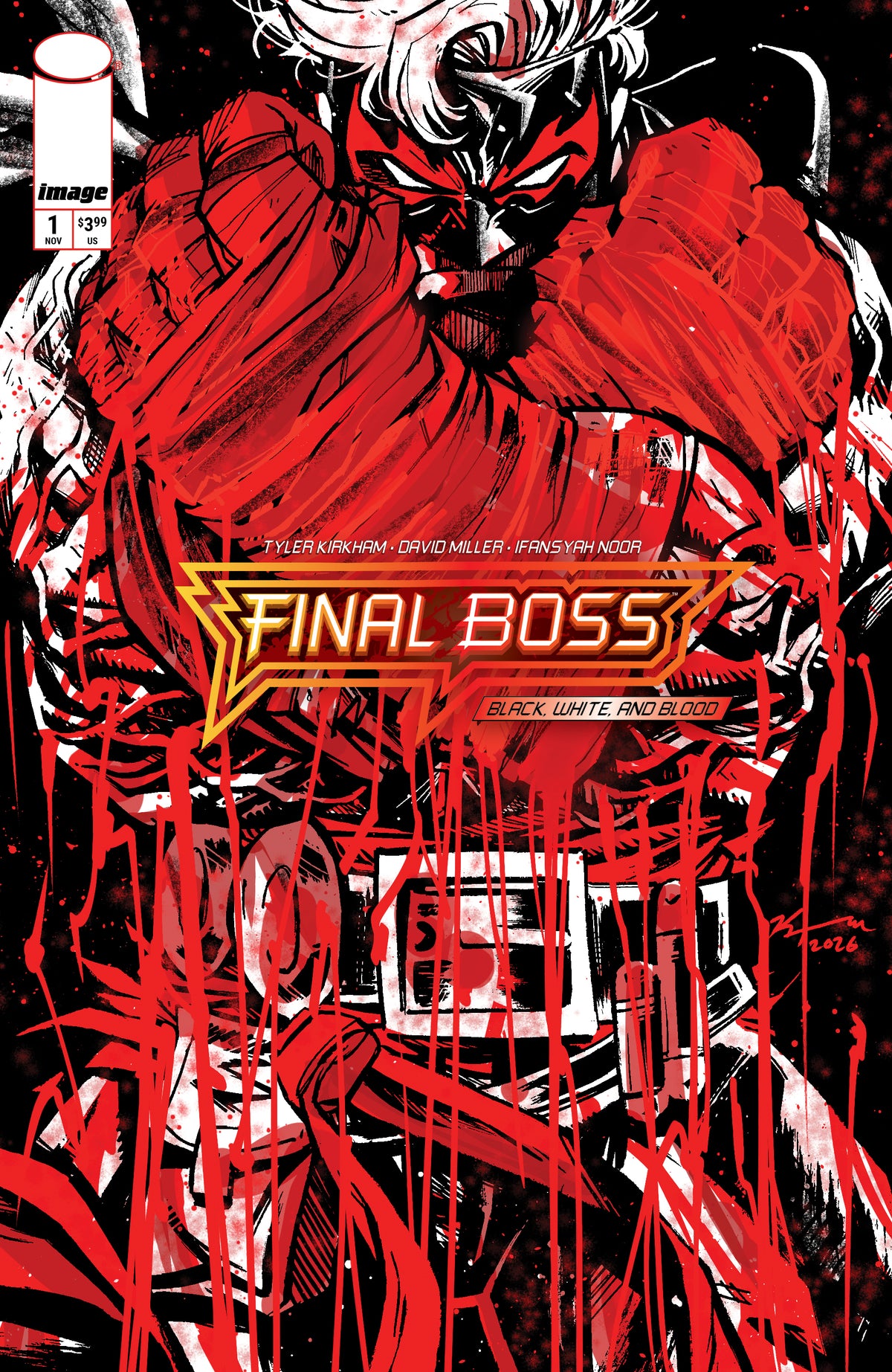 FINAL BOSS #1 BLACK WHITE AND BLOOD #1 - 4TRESS KEVIN TRAN EXCLUSIVE